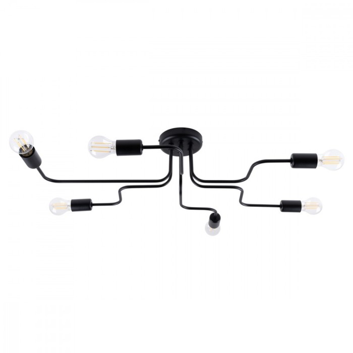 Candelabru VECTOR 6 negru, Sollux Lighting