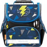 Ghiozdan neechipat Nature Quest, dimensiune 35 x 31 x 19 cm, motiv Lightning Power, Tiger