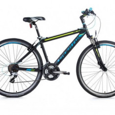 Bicicleta de cross Leader Fox Vitis Gent, 21 viteze, suspensie, roata 28 inch