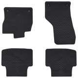 vidaXL Covor pentru mașină 4 pcs Negru VW pentru PASSAT B8 Cauciuc 42029095