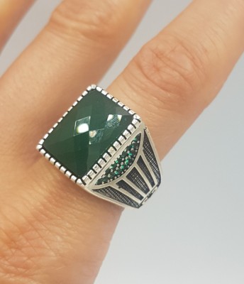 Superb inel barbatesc/unisex manufacturat din argint foto