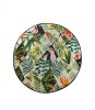 Covor rotund pentru baie Patch, &Oslash; 100 cm, Antiderapant, Multicolor