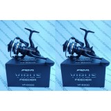 SET 2 Mulinete Feeder si Crap PRO FL VIRUS VF6500 tambur Long Cast+baitrunner