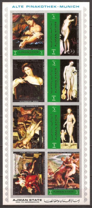 AJMAN PICTURA PINAKOTHEK ( bloc nedantelat ) MNH