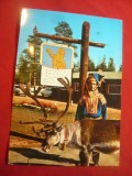 Ilustrata Finlanda - la Cercul Polar Arctic - Bastinas cureu ,1972 ,stamp. spec.