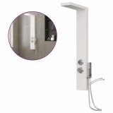 Cumpara ieftin Sistem panou de dus din aluminiu, alb