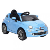 VidaXL Mașină electrică pentru copii Fiat 500, albastru