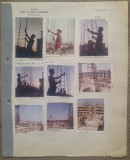 Constructori pe santier, perioada comunista// plansa cu 9 fotografii, Fototeca