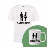 &quot;Game over&quot; Set Personalizat &ndash; Tricou + Cană Negru L