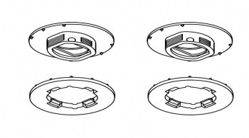 Sistem de fixare covorase Toyota (oval) Bej foto