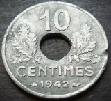 Cumpara ieftin Moneda istorica 10 CENTIMES - FRANTA, anul 1942 * cod 2302, Europa, Zinc