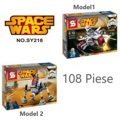 Joc creativ tip lego SpaceWars figurine 108 piese foto