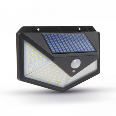 Reflector solar cu senzor de miscare - perete - 136 LED foto