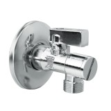 Robinet coltar Valvex, alama cromata, filet exterior, cu filtru, D 1/2&quot; x 3/4&quot;