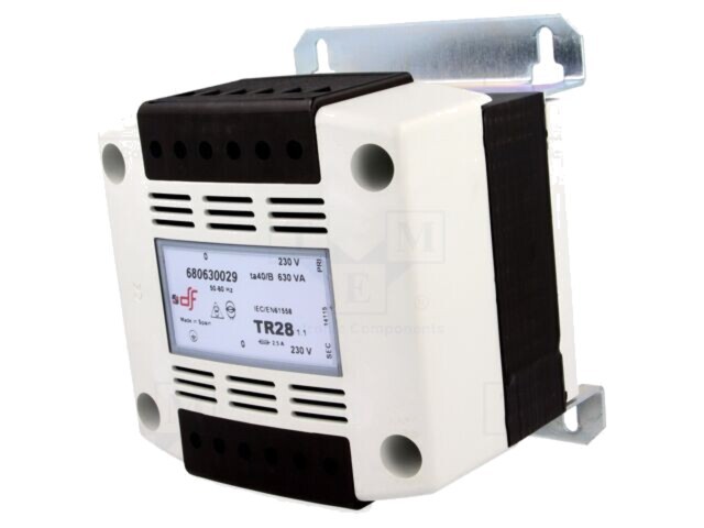 Transformator DF ELECTRIC 630VA 230VAC pentru şină DIN