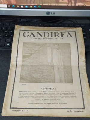 G&amp;acirc;ndirea, nr. 1, 15 aprilie 1922, anul II, Adrian Maniu, Lucian Blaga, 216 foto