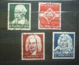 Set timbre Germania Deutsches Reich 1935 Compozitori Bach H&auml;ndel Sch&uuml;tz - A228