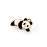Pandantiv decorativ metalic 15 x 22 mm Panda, Crisalida