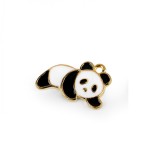 Pandantiv decorativ metalic 15 x 22 mm Panda