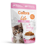 Cumpara ieftin Calibra Cat Life Pouch Kitten Turkey ingravy, 85g