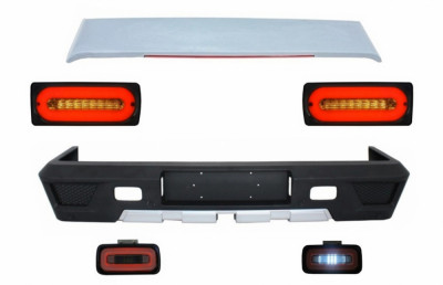 Bara Spate cu Eleron Portbagaj Stopuri Full LED si Lampa Ceata si MERCEDES Benz W463 G-Class (1989-2015) Semnalizare Dinamica Performance AutoTuning foto