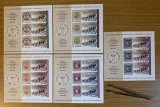 Ziua marcii postale romanesti - Premiere filatelice, bloc de 3 timbre nedantelate 2018 LP 2201a