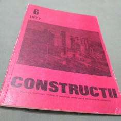 REVISTA CONSTRUCTII NR 6 /1977 foto