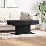 Masă de cafea vidaXL Negru Stejar 96x50x45 cm Lemn prelucrat
