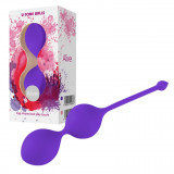 Bile Vaginale, Kegel Balls, Silicon U-Tone, Purple, 3,5cm