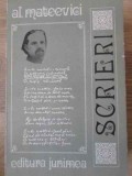 Scrieri Al. Mateevici - Carte Poezie, Editura Junimea 1988, 150 Pagini, Limba Romana
