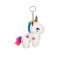 Breloc Unicorn de Plus, Alb/Curcubeu, 14 cm, ATU-088982