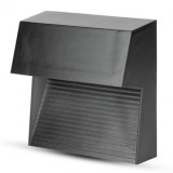 CORP ILUMINAT LED STEPLIGHT MONTAJ SCARA/PERETE 3W 4000K - NEGRU, V-TAC
