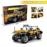 Set cuburi constructie pentru copii, Masina de teren, 573 piese, +6 ani