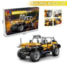 Set cuburi constructie pentru copii, Masina de teren, 573 piese, +6 ani