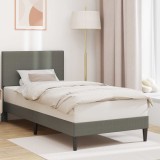 vidaXL Cadru de pat Gri deschis 100 x 200 cm Țesătură din corduroy 42027716