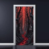Folie imprimata color pentru decor Usa, dimensiune 200 x 90cm, model: AVX-DR12, AVEX