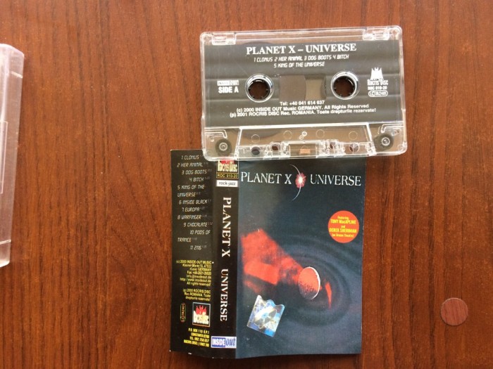 Planet X Universe 2000 album caseta audio muzica fusion jazz prog hard metal rock rocris disc