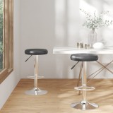 Cumpara ieftin Scaune de bar, 2 buc., negru, piele ecologică