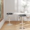vidaXL Scaune de bar, 2 buc., negru, piele ecologică 333098