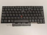 Tastatura Laptop, Lenovo, Thinkpad X1 Carbon 9th Gen Type 20XW, 20XX, iluminata, gri, layout UK