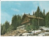 CPI B 11815 CARTE POSTALA - MUNTII BUCEGI LA VALEA IALOMITEI. CABANA &quot;PADINA&quot;, Circulata, Fotografie