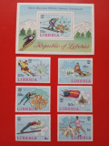 LIBERIA, INNSBRUCK - COLIȚĂ + SERIE COMPLETĂ MNH, Nestampilat