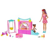 Set de joaca Barbie Skipper Babysitters Inc, Papusa Skipper in terenul de joaca, Mattel