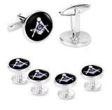 Cumpara ieftin Set Butoni si Nasturi cu Simboluri Masonice MM492