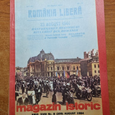 revista magazin istoric august 1984