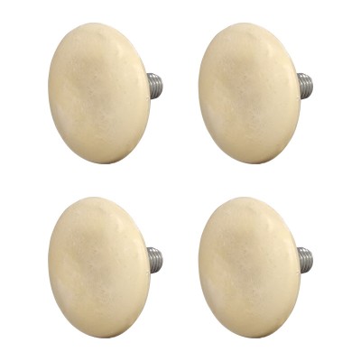 Picior pentru mobila &amp;Oslash; 36 mm, filet M6 x 12 mm, crem, 4 buc / set foto
