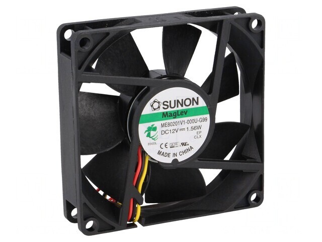 Ventilator DC Axial 12V 80x80x20mm