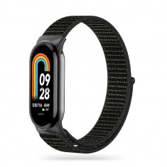 Curea Tech-Protect Nylon pentru Xiaomi Smart Band 8/8 NFC Negru