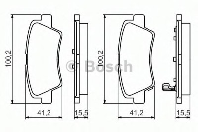 Set placute frana,frana disc HYUNDAI i30 Cupe (2013 - 2016) BOSCH 0 986 494 557 foto