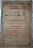 Registru de incasari al Parohiei Bisericii Sf. Dumitru Colentina 1922-1923